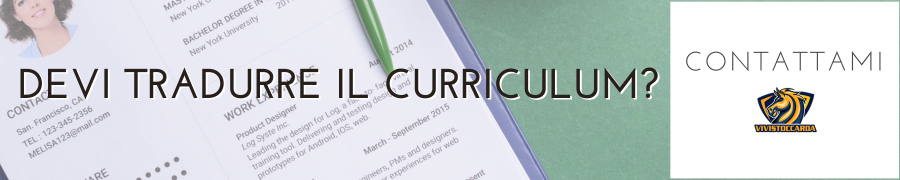 Traduzione del Curriculum