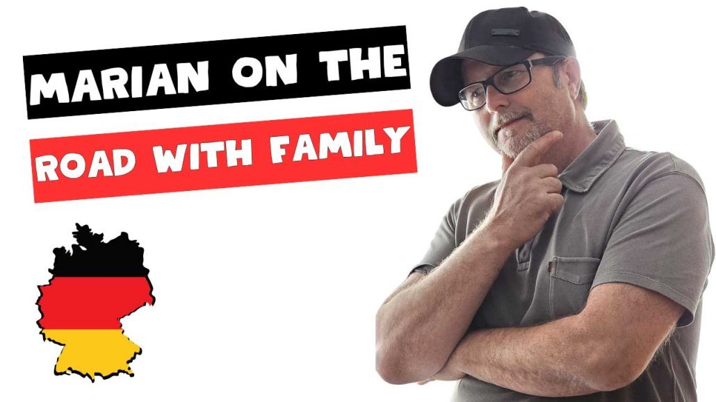 Marian on the road with family