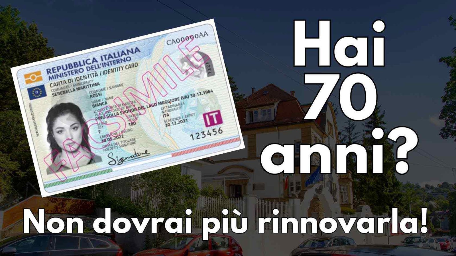 CIE senza scadenza per gli over 70: finalmente è legge
